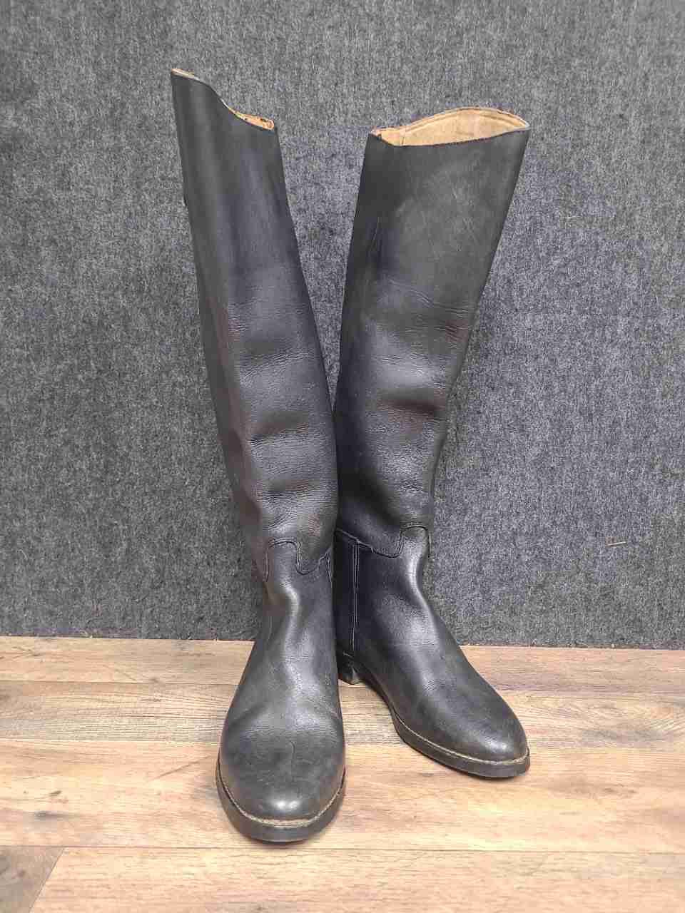 Sovereign by Miller's Black Leather Tall English Riding Dress Boots Size 39