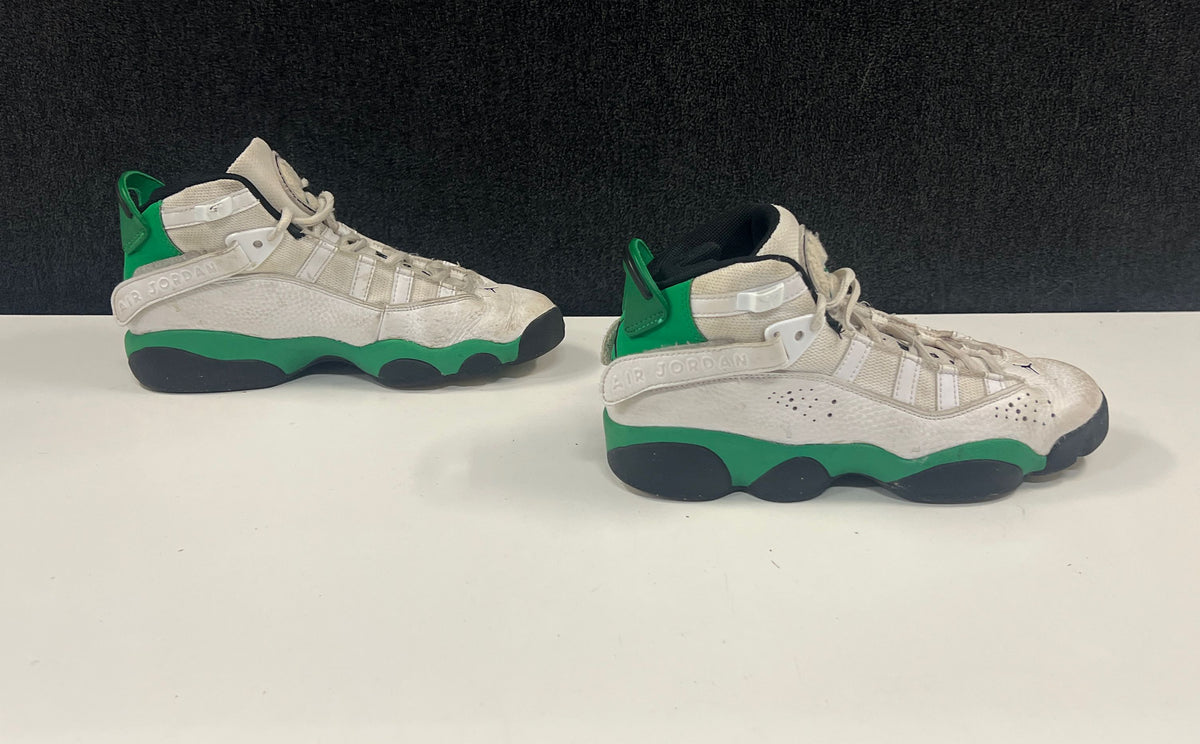 Air Jordan 6 Rings White Lucky Green Black Youth Size 5Y