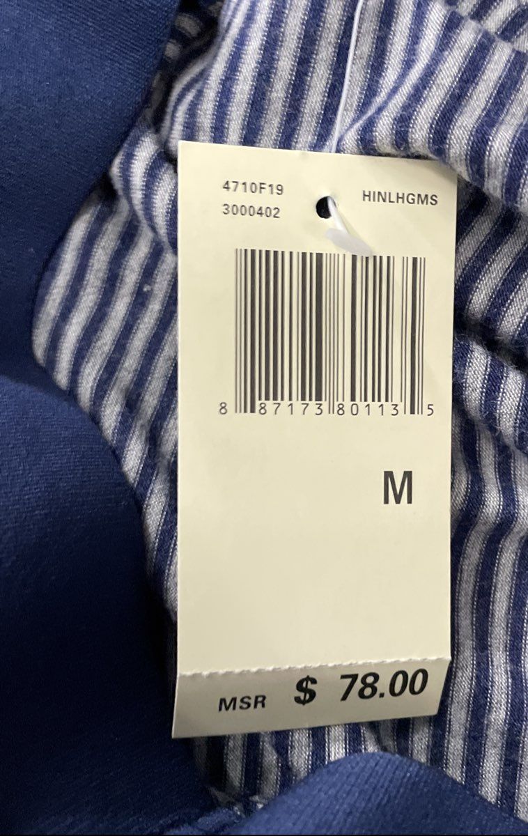 Max Edition Women's Blue White Striped Jersey Maxi Skirt Side Slit Sz M NWT