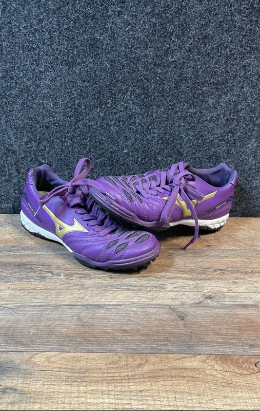Mizuno Wave Ignitus Turf Soccer Shoes Cleats Purple Gold Size 5