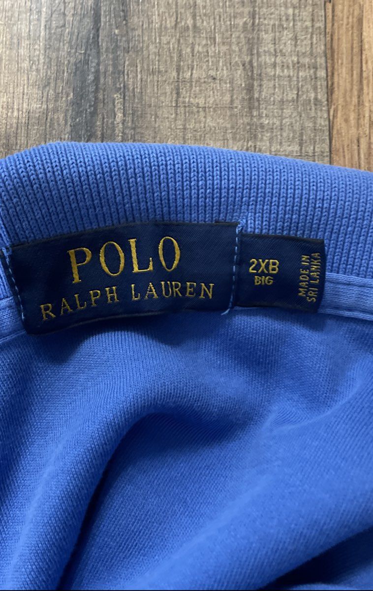 Polo Ralph Lauren Men's Light Blue Short Sleeve Polo Shirt Sz 2XB Big & Tall