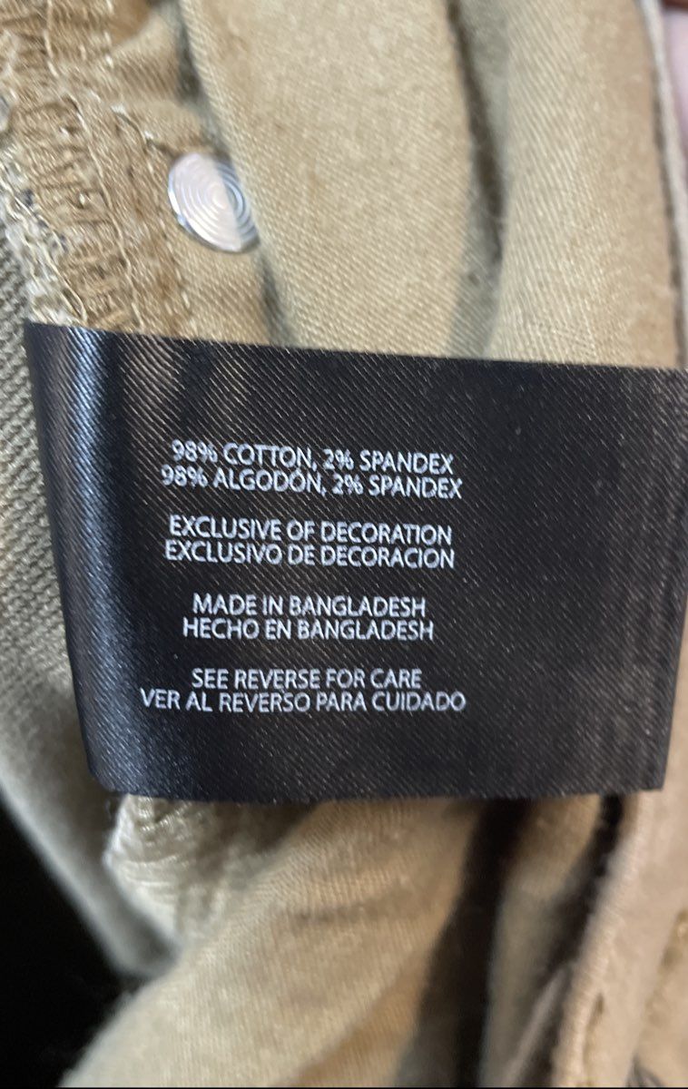 Banana Republic Men's Khaki Stretch Cotton 5-Pocket Pants Sz 34x32