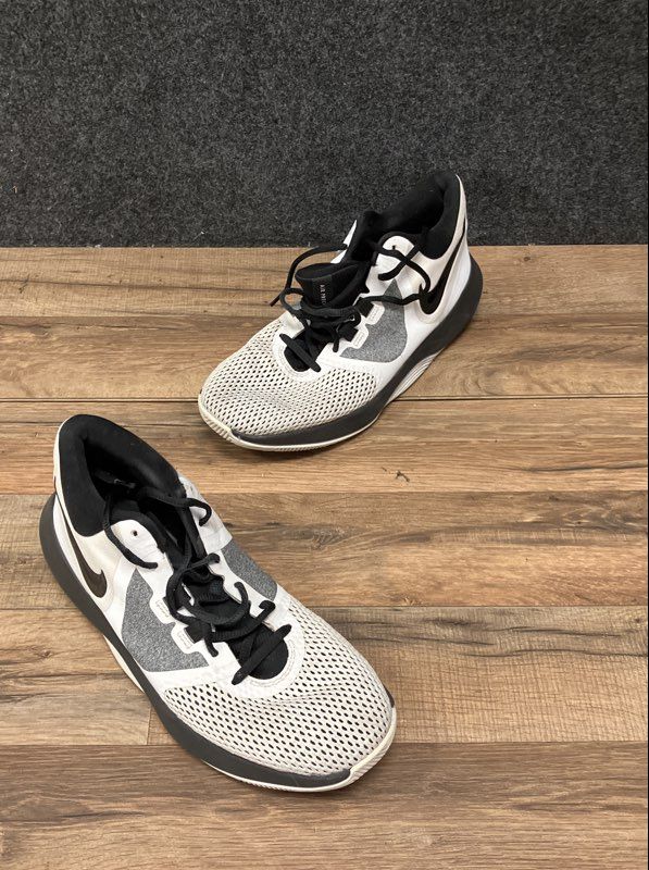 Nike Air Precision III White Black Cool Grey Basketball Shoes Men's Size 8