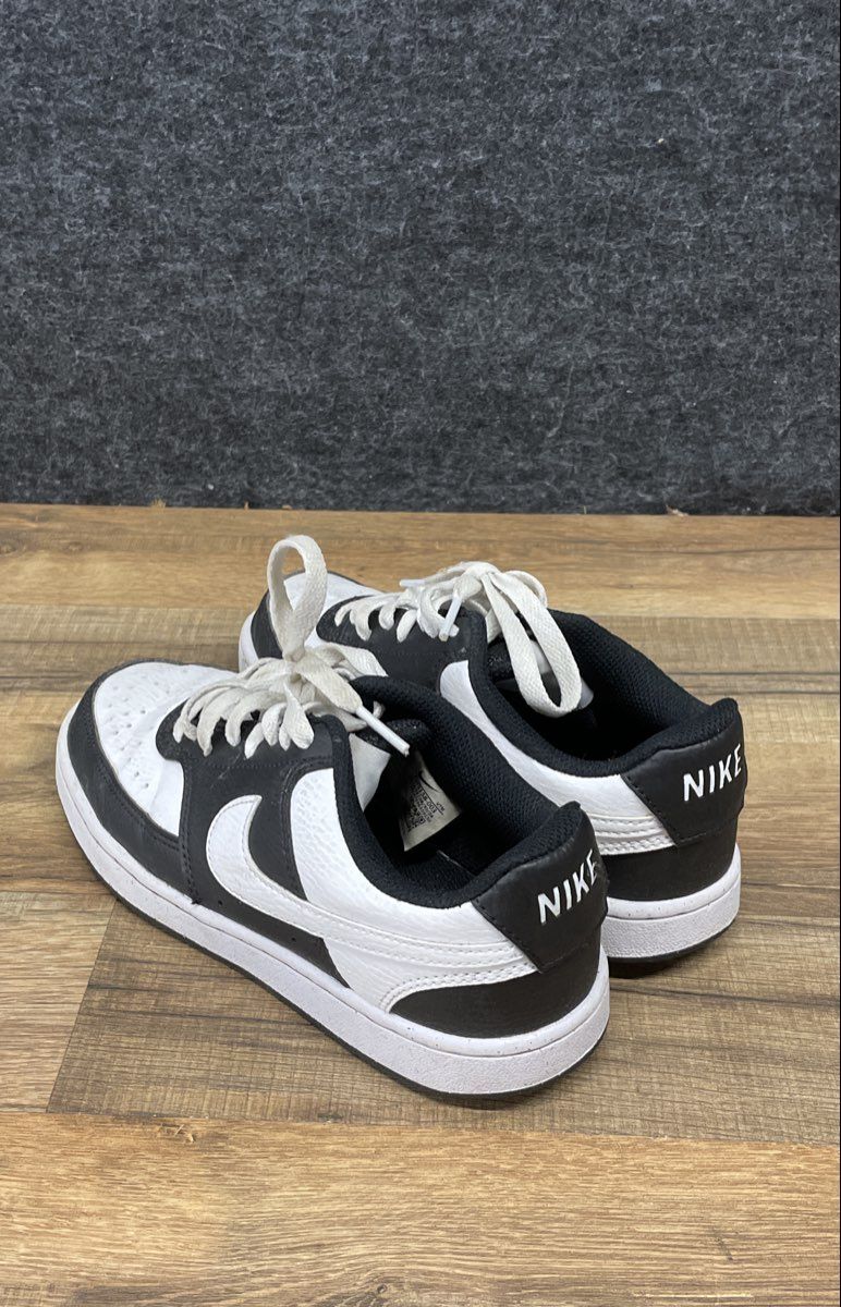 Nike Court Vision Low Next Nature Black White Women's Sneakers Size 6