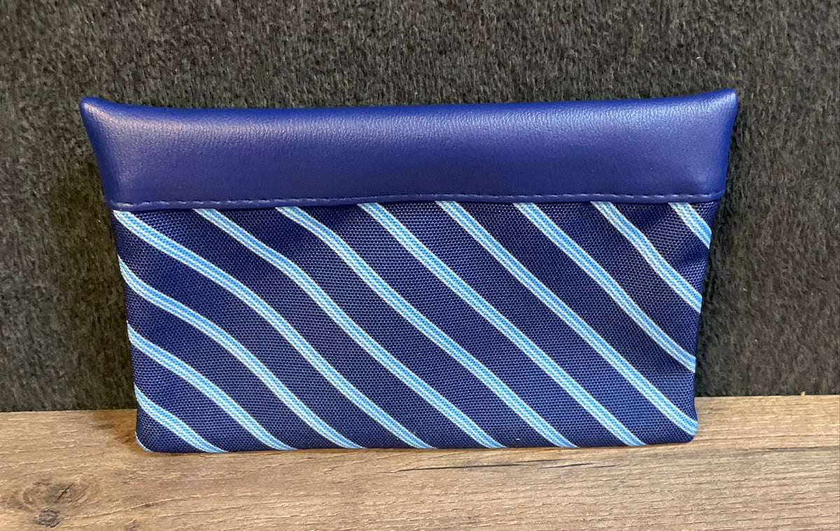 Brooks Brothers Navy Repp Stripe Toiletry Pouch Travel Bag Lot of 2