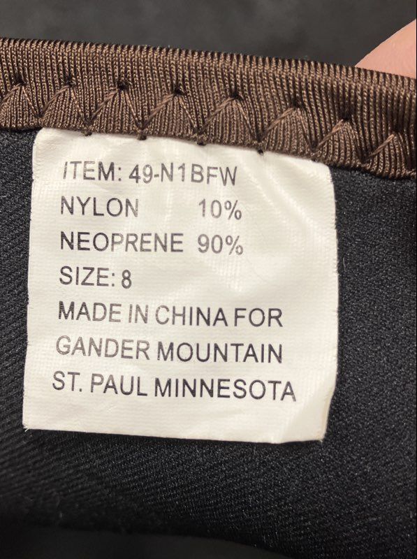 Guide Series Neoprene Chest Waders Size 8 Brown 600 Thinsulate Ultra Boots