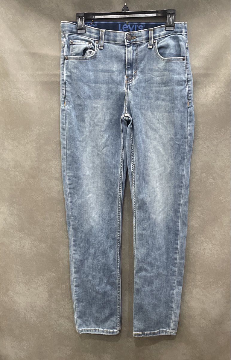 Levi's Boys Light Wash Stretchy Straight Leg Jeans W29 x L31 Size 18 Reg