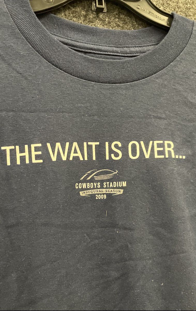 NFL Dallas Cowboys Youth Navy T-Shirt Inaugural Season 2009 Stadium Sz XL NWT