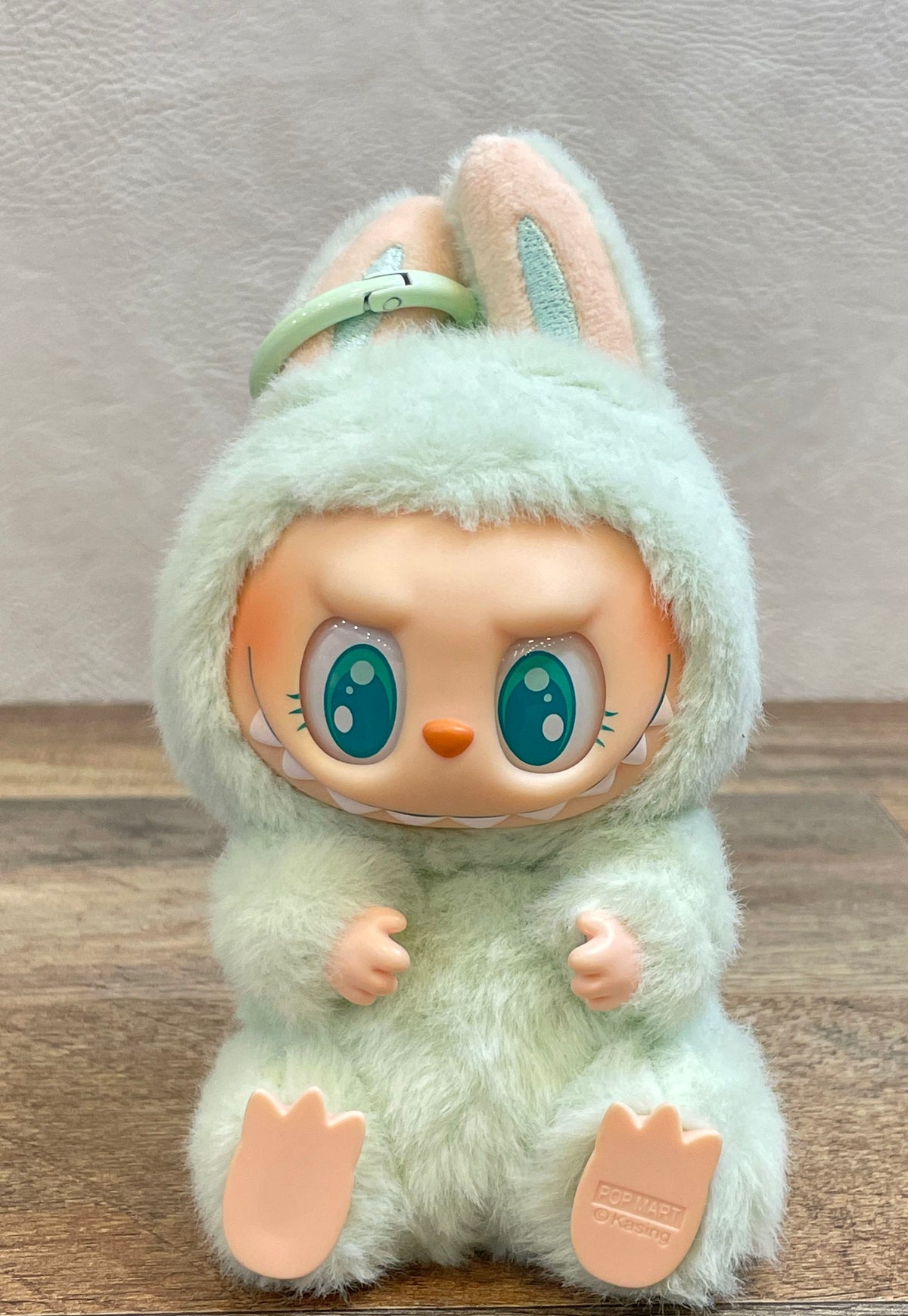 Pop Mart Labubu The Monsters Plush Pendant Figure Mint Green Kasing Lung Loose