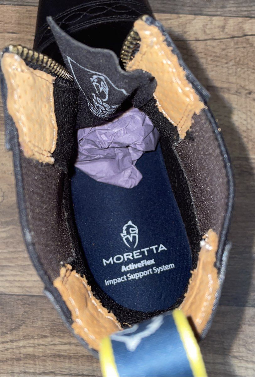 Moretta Clio Black Front Zip Equestrian Paddock Riding Boots Women's Size 5 NWT