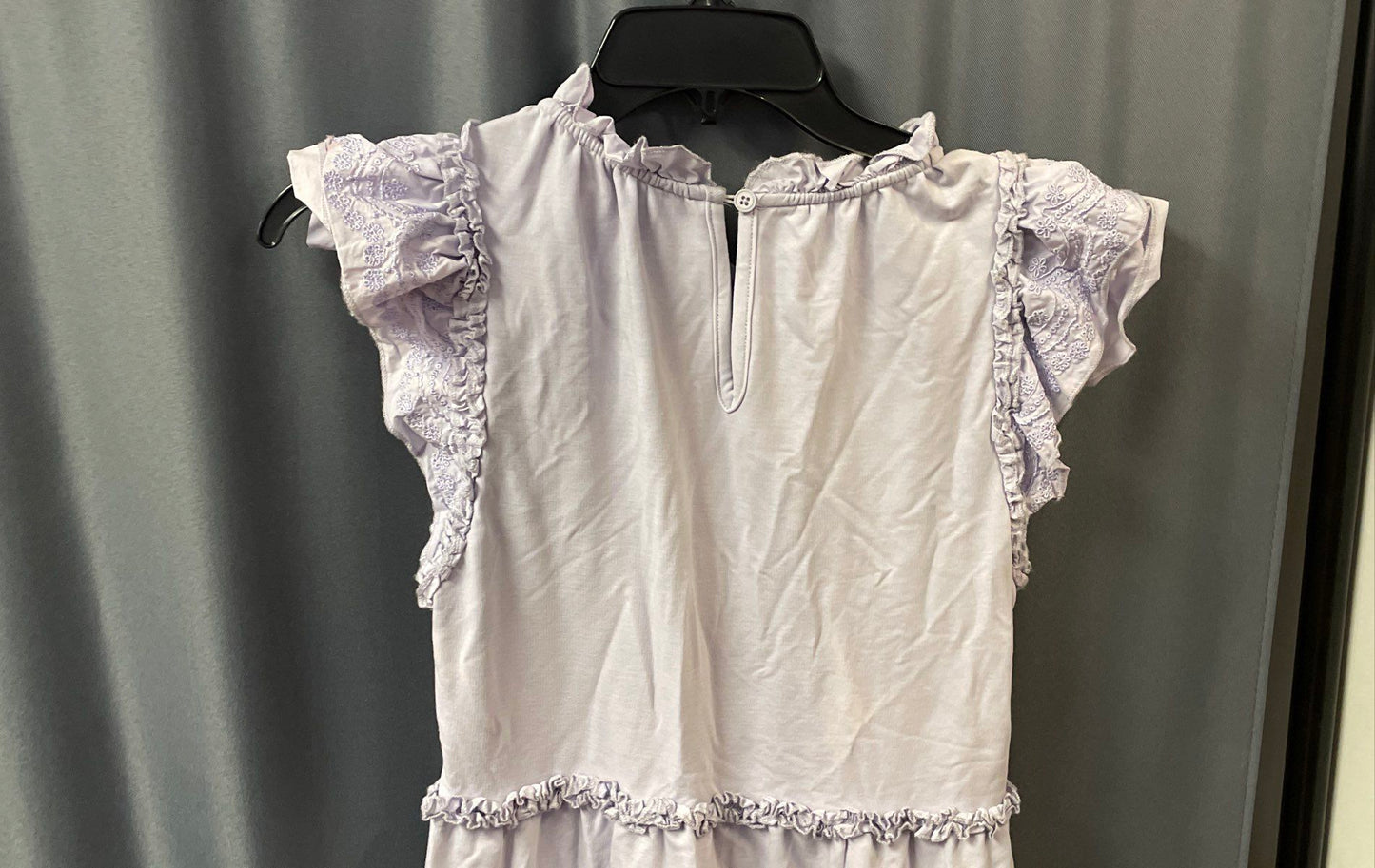 Sundays Women's Lilac Harlow Tiered Ruffle Flutter Sleeve Mini Dress NWT Size XS
