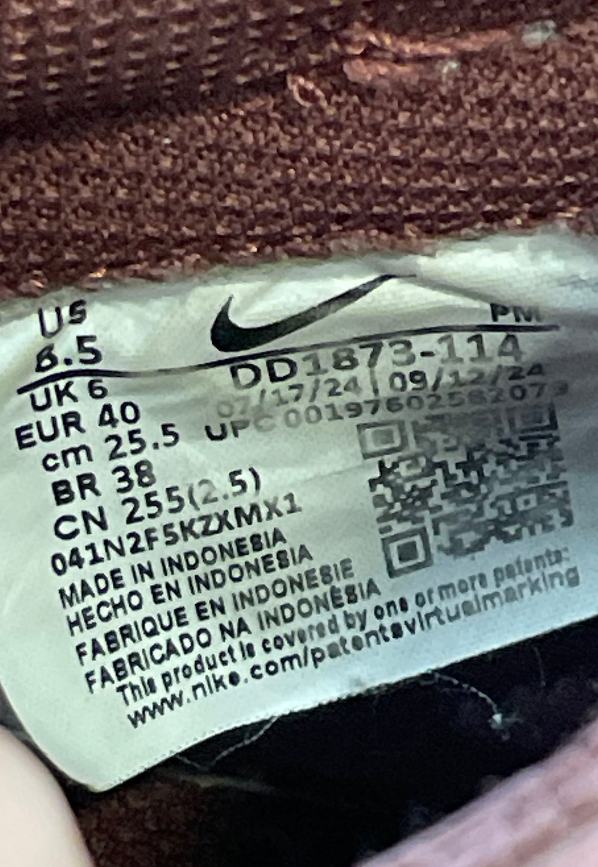 Nike Dunk Low Light Soft Pink Plum Burgundy Women's Shoes DD1873-114 Size 8.5