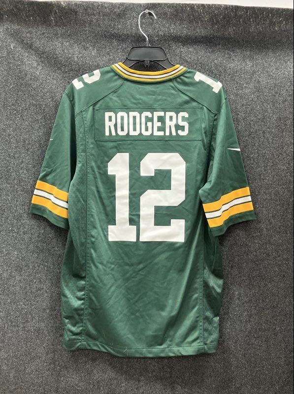 Nike Men's Green Bay Packers Aaron Rodgers #12 NFL Jersey Green Sz M