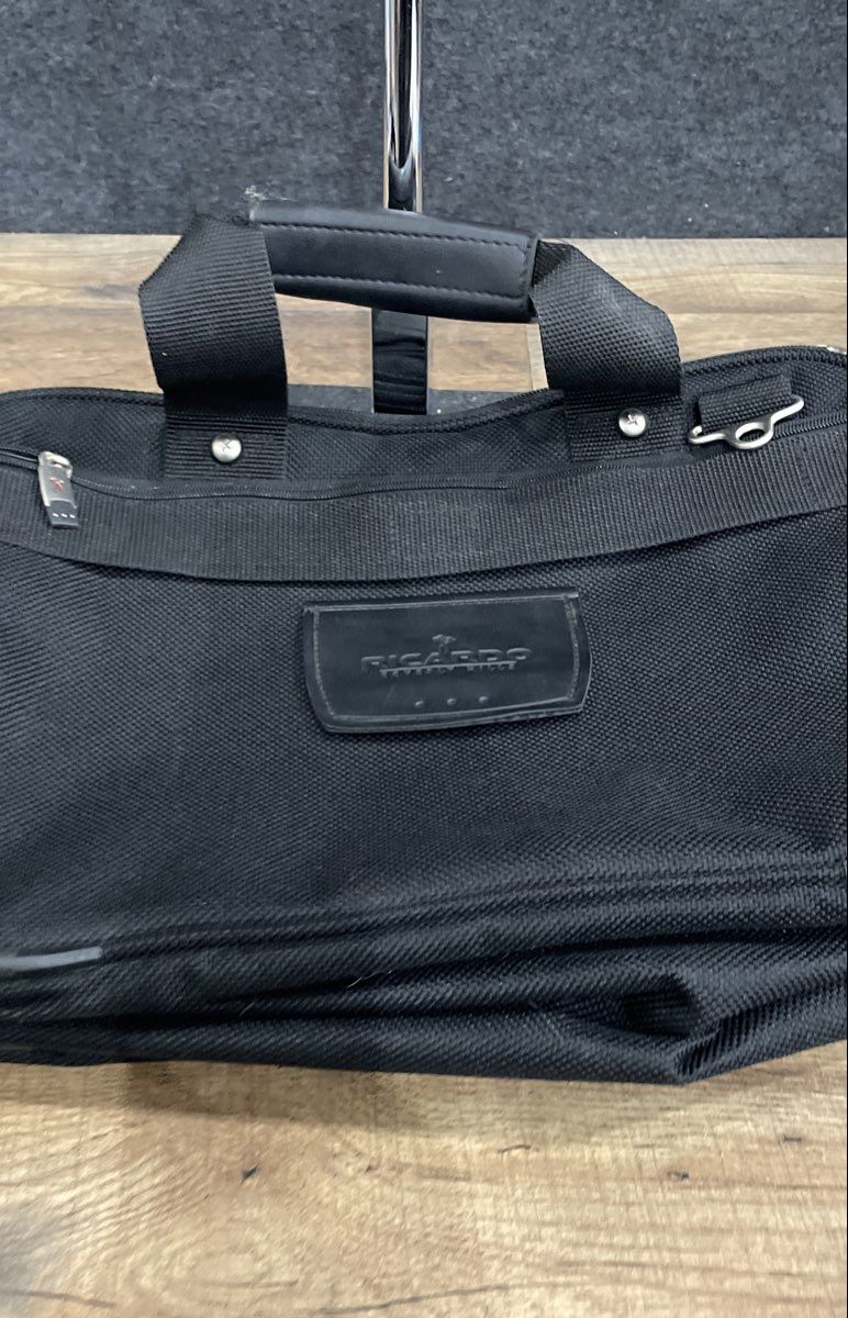 Ricardo Beverly Hills Black Nylon Travel Tote Boarding Bag Carry-On Sleeve