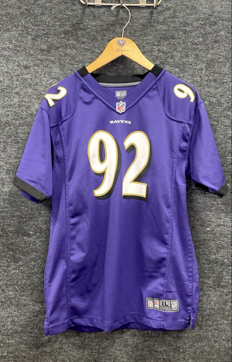 Nike Boys Baltimore Ravens Haloti Ngata #92 Purple NFL Football Jersey Youth XL