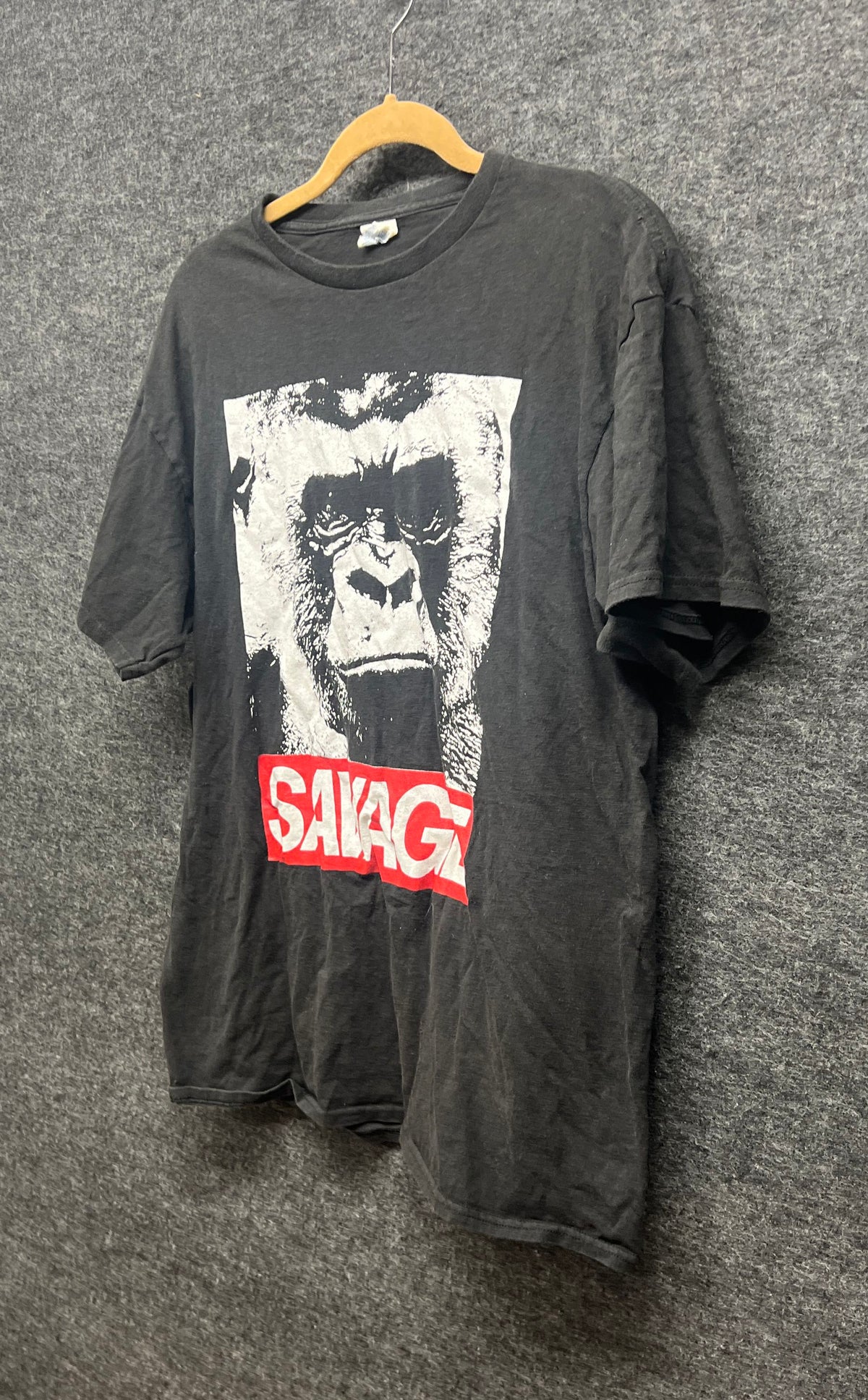 Vintage 2000s Savage Gorilla Streetwear T-Shirt Delta Pro Weight Sz L