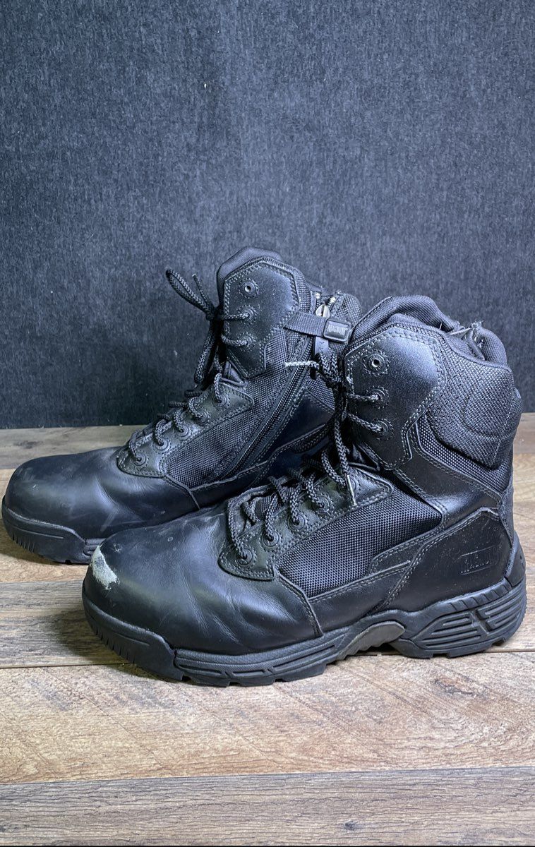 Magnum Stealth Force 8.0 SZ CT Black Tactical Side Zip Boots Size 9.5