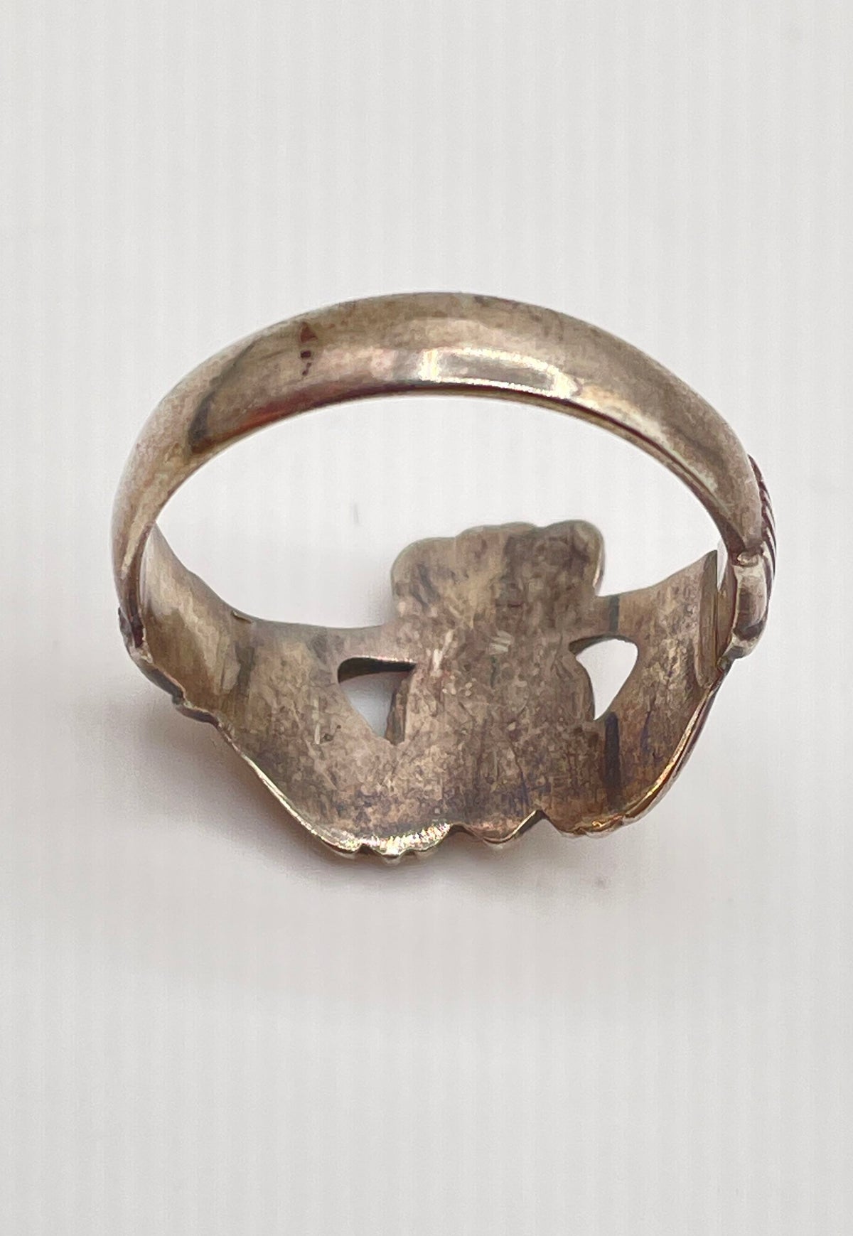 Vintage 925 Sterling Silver Claddagh Ring 5.3g