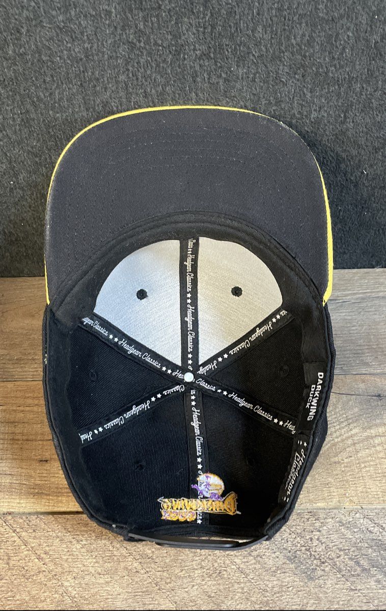 Headgear Classics Darkwing Duck Los Angeles Snapback Hat Black Yellow Sz OSFM