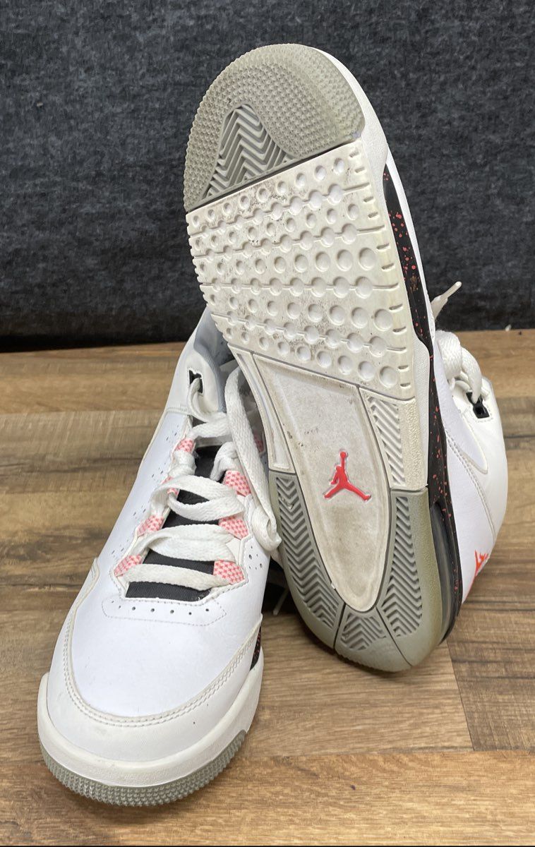 Air Jordan Flight Origin 2 White Infrared Black Basketball Sneakers Size 7Y