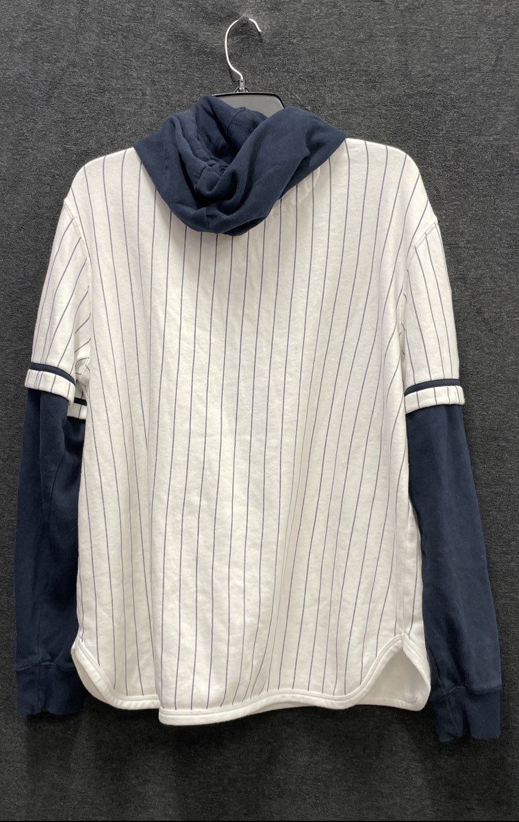 '47 Men's Duke University Blue Devils Pinstripe Jersey Style Hoodie Sz M
