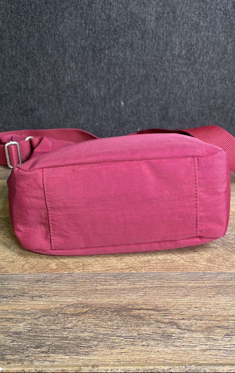 Baggallini Pink Nylon Crossbody Bag Small Travel Shoulder Bag
