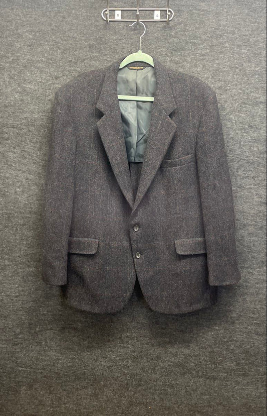 Vintage 90s Meeting Street Men's Gray Multicolor Fleck Tweed Sport Coat Blazer