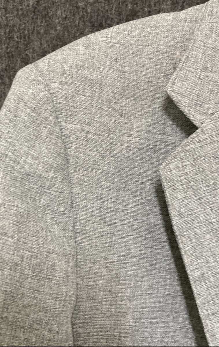 Vintage 80s Levi's Men's Gray Textured Action Suit Blazer Sport Coat Sz 44S