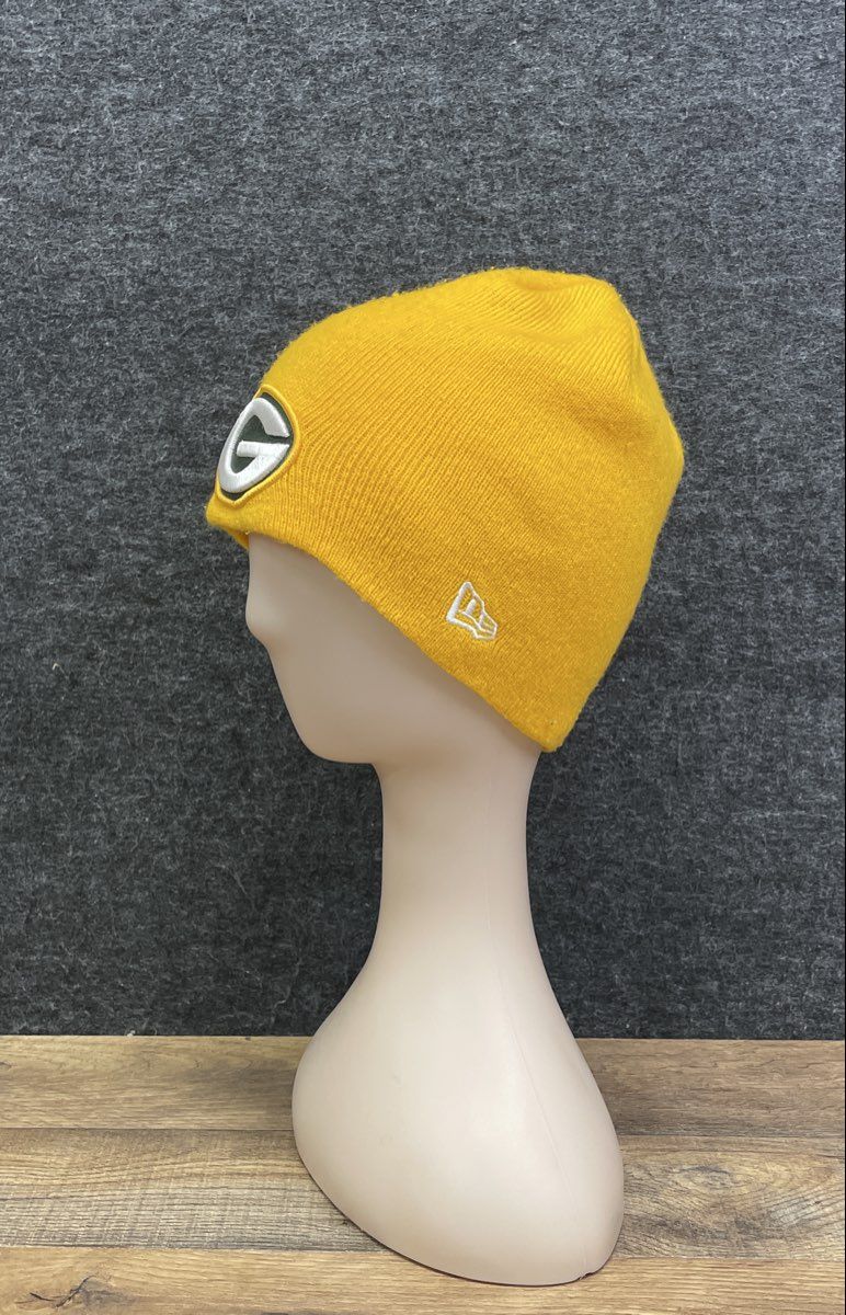 New Era Men's Green Bay Packers NFL Yellow Knit Beanie Hat