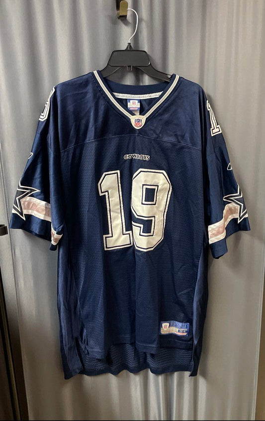 Vintage 2000s Reebok Dallas Cowboys Keyshawn Johnson #19 On Field Jersey Sz 54