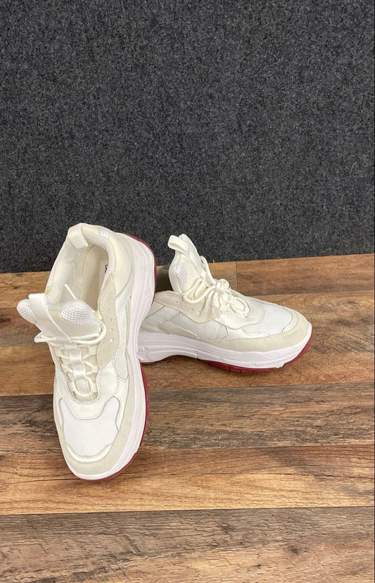 Calvin Klein Jeans Marvin White Red Chunky Sneakers Men's Size 10