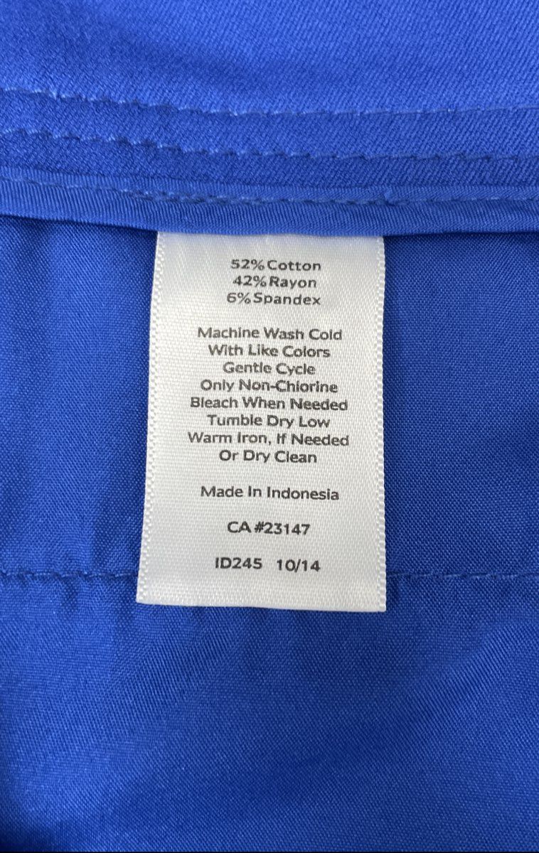 Talbots Women's Cobalt Blue Chatham Ankle Pants Trousers Petites Stretch Sz 4P