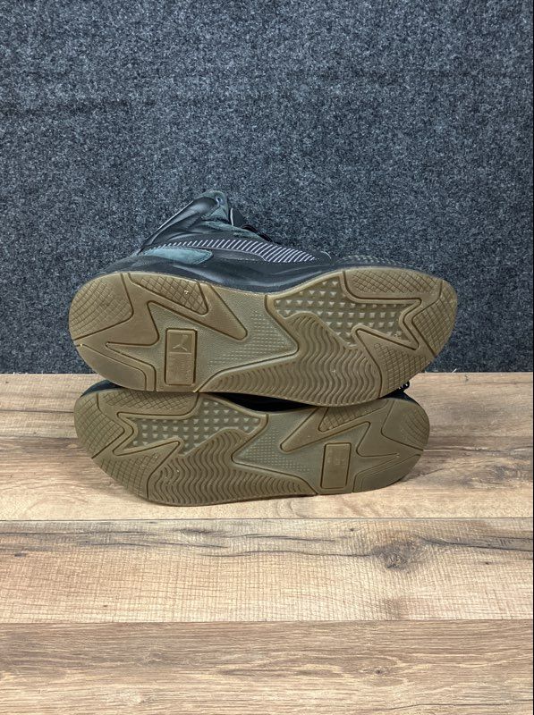 Puma RS-X Mid Utility Black Ebony Gum High Top Sneakers Men's Size 8