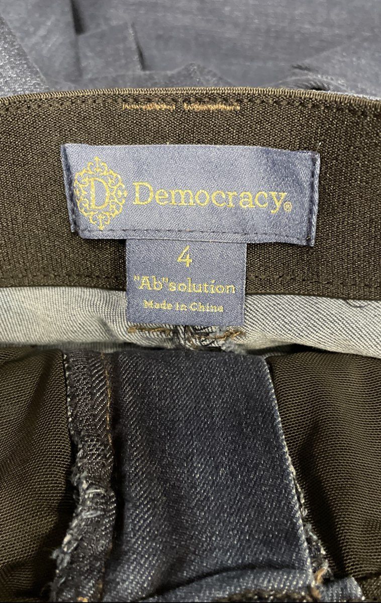 Democracy Women's Ab'solution Blue Stretch Denim Jeans Sz 4