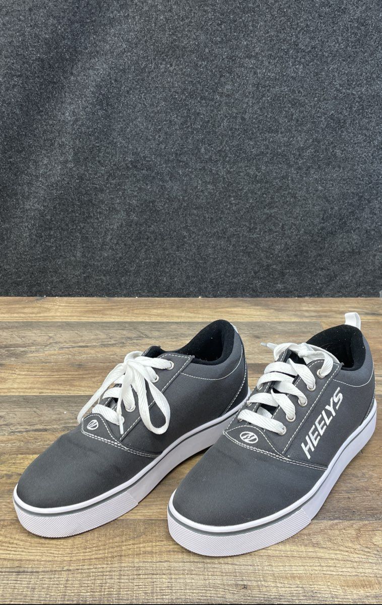 Heelys Pro 20 Canvas Black White Wheeled Skate Shoes Size 9