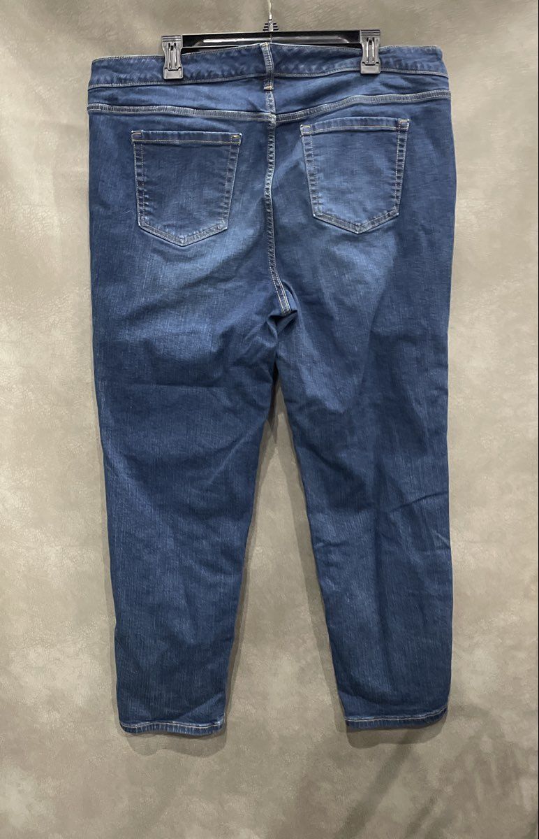 Torrid Women's Perfect Boyfriend Ankle Blue Vintage Stretch Jeans Sz 18R