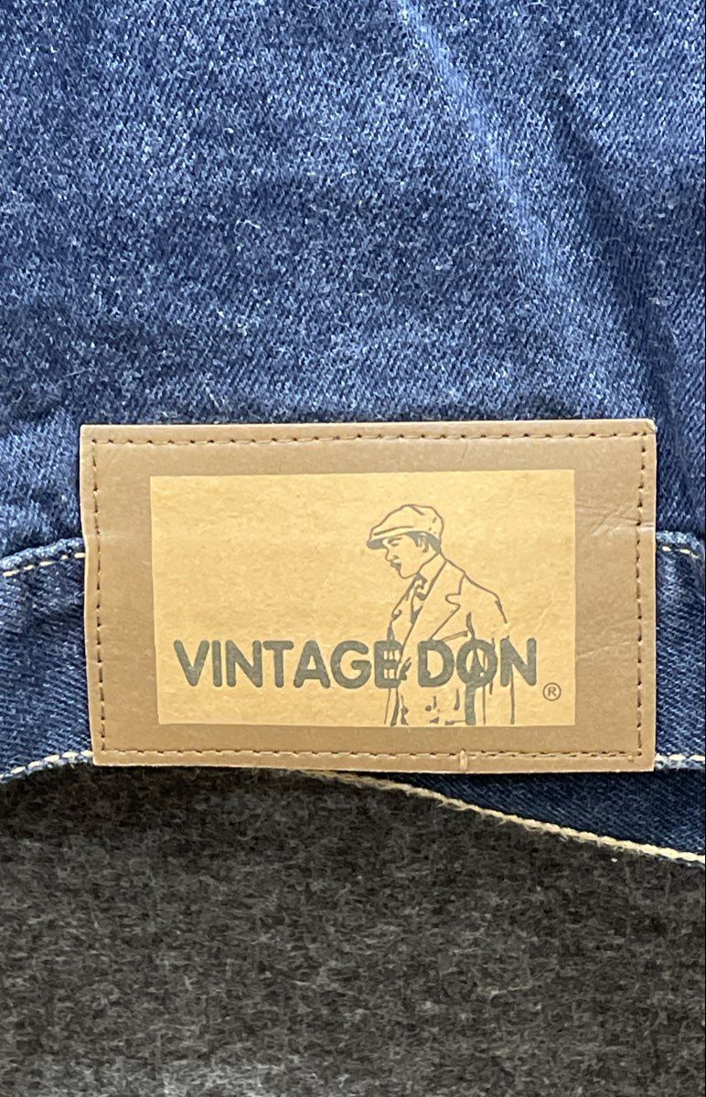 Vintage 90s Vintage Don Blue Denim Streetwear Trucker Jacket Hip Hop Sz S