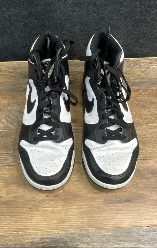 Nike Dunk High Panda Black White Leather Sneakers Men's Size 12