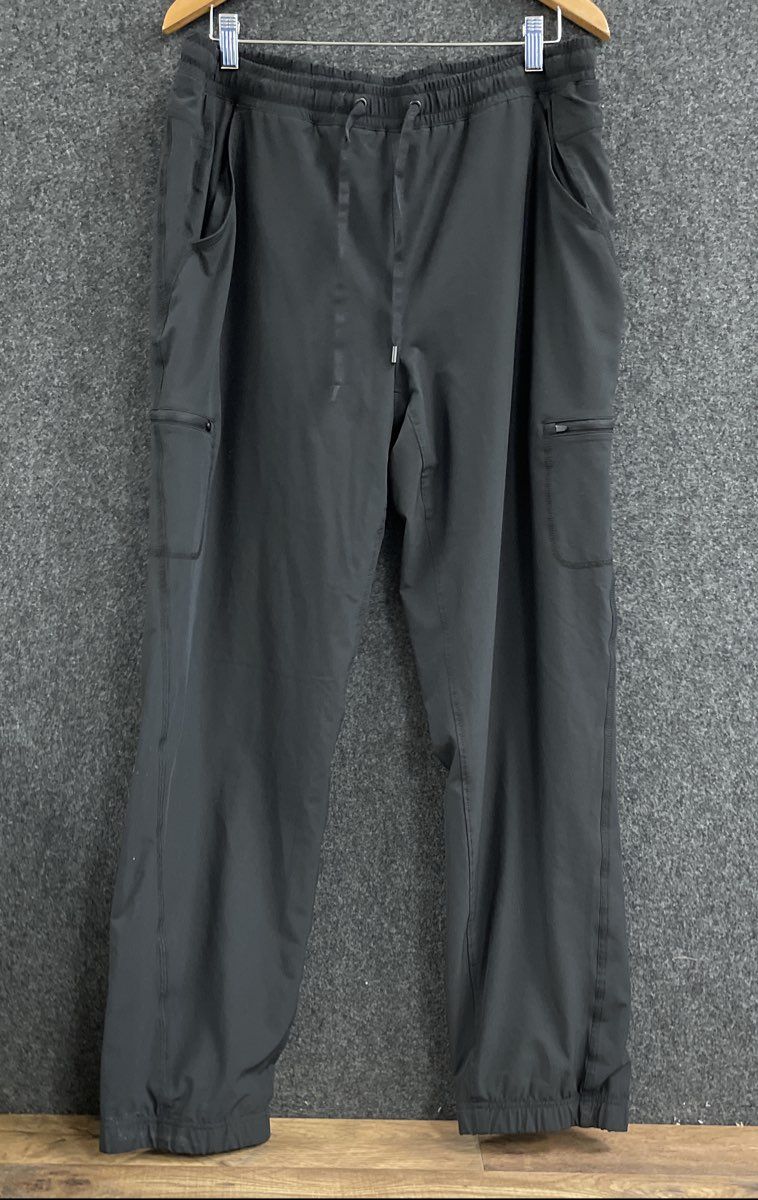 Eddie Bauer Women's Fleece Lined Cargo Jogger Pants Black Size 14