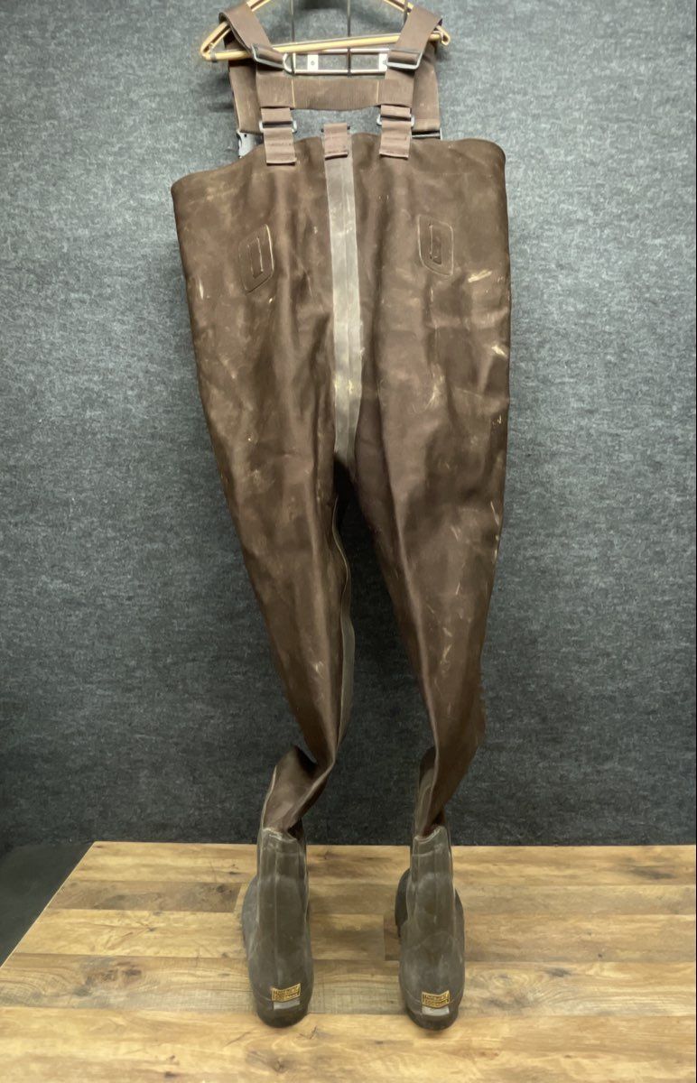 Pro Line Deluxe Insulated Chest Waders Men's 9 Thinsulate 200g Steel Shank Brown