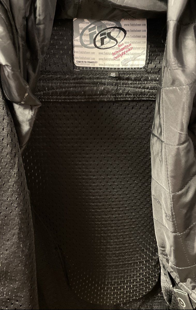 Fieldsheer Men's Gray Armored Moto Jacket Removable Liner Sz 44