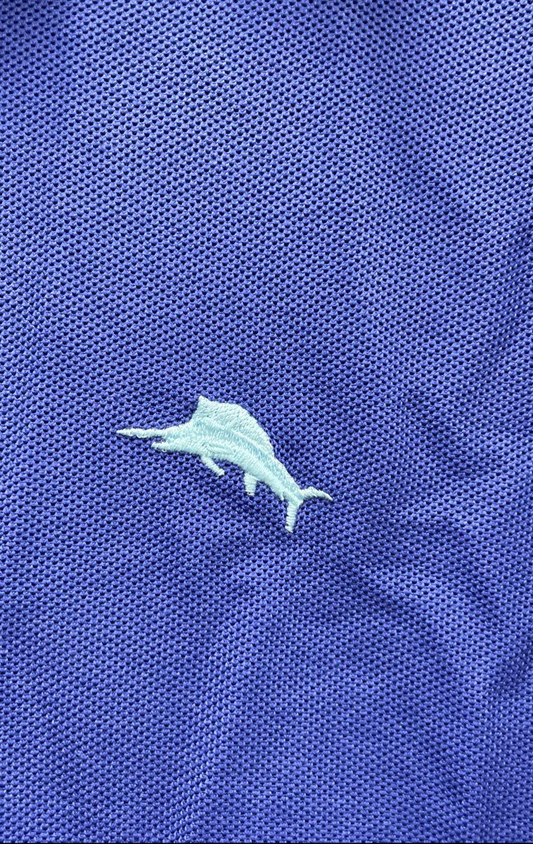 Tommy Bahama Men's Blue IslandZone Supima Cotton Blend Polo Shirt Sz L