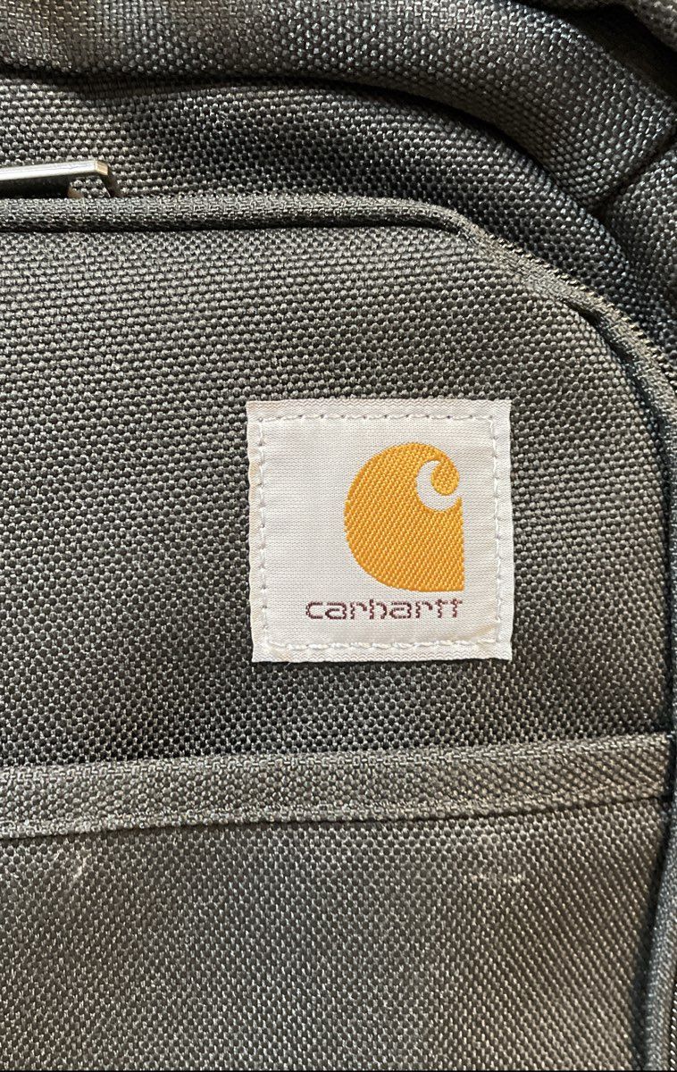 Carhartt Black Canvas Laptop Backpack Padded Work Bag Corporate Promo Logo