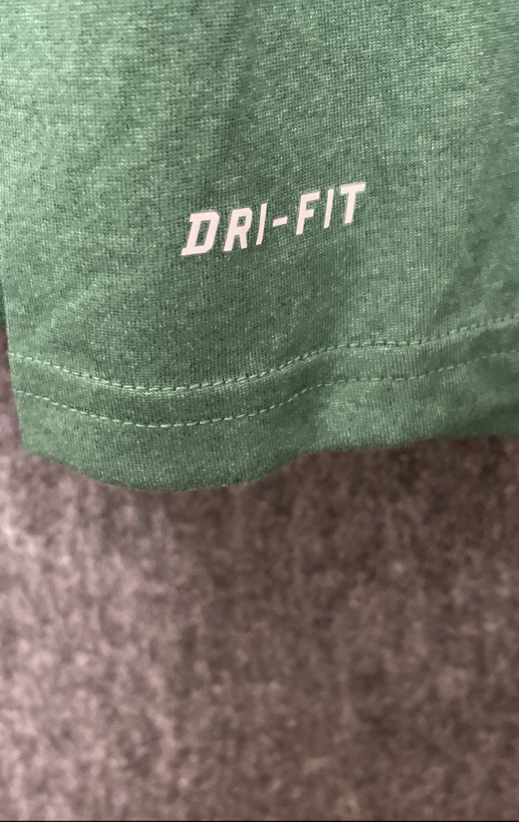 Nike Men's Green Legend Dri-Fit Heathered Long Sleeve Training Tee Shirt Sz M