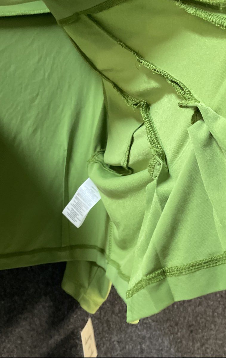 Danny and Nicole Women's Avocado Green Pleated Open Front Shrug Sz 2X NWT