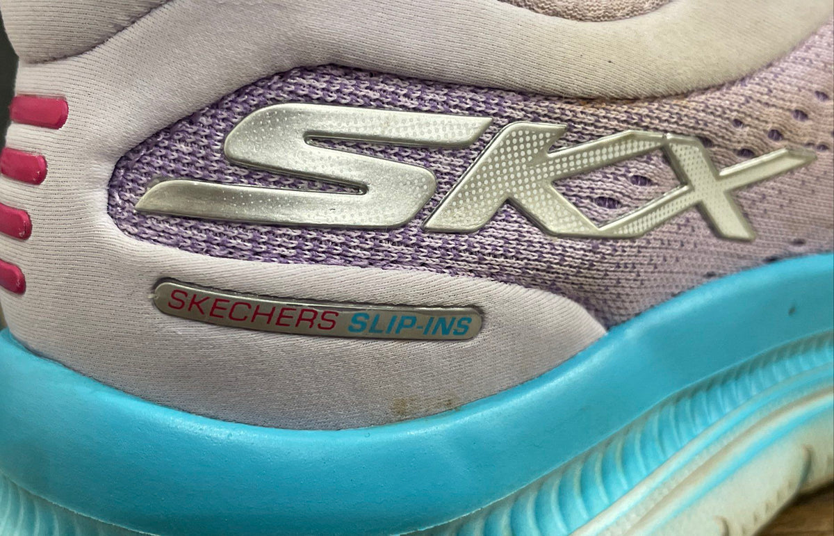 Skechers Hands Free Slip-ins GO WALK Anywhere Purple Walking Shoes Size 8.5