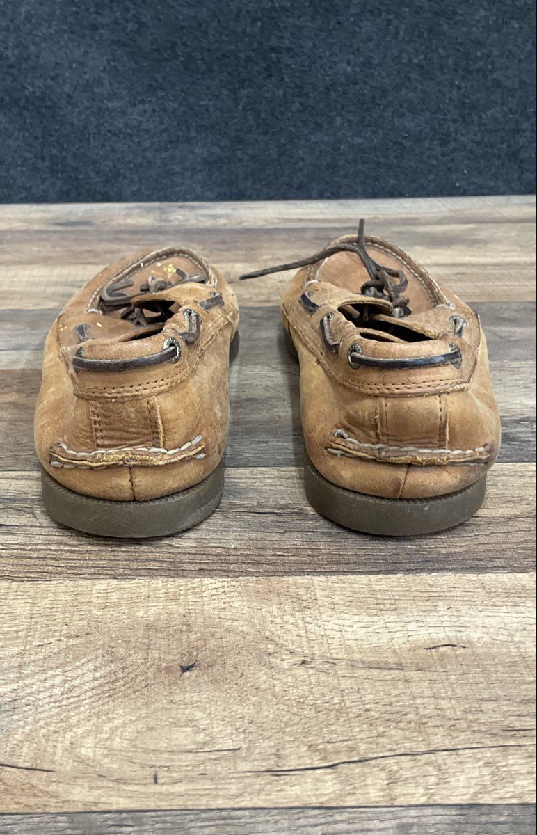 G.H. Bass Newport Hampton Brown Leather Boat Shoes Men's Size 10.5W