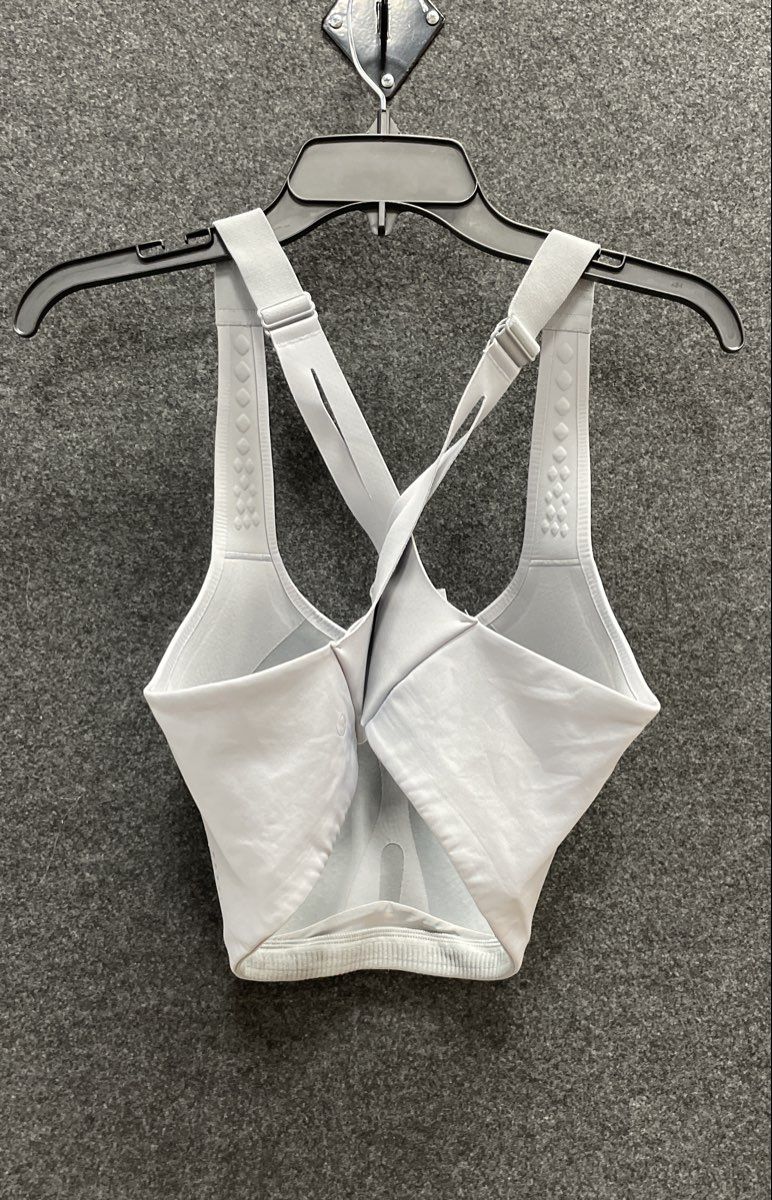 Lululemon Women's AirSupport Bra High Support Light Gray Molded Cups Sz 38DD