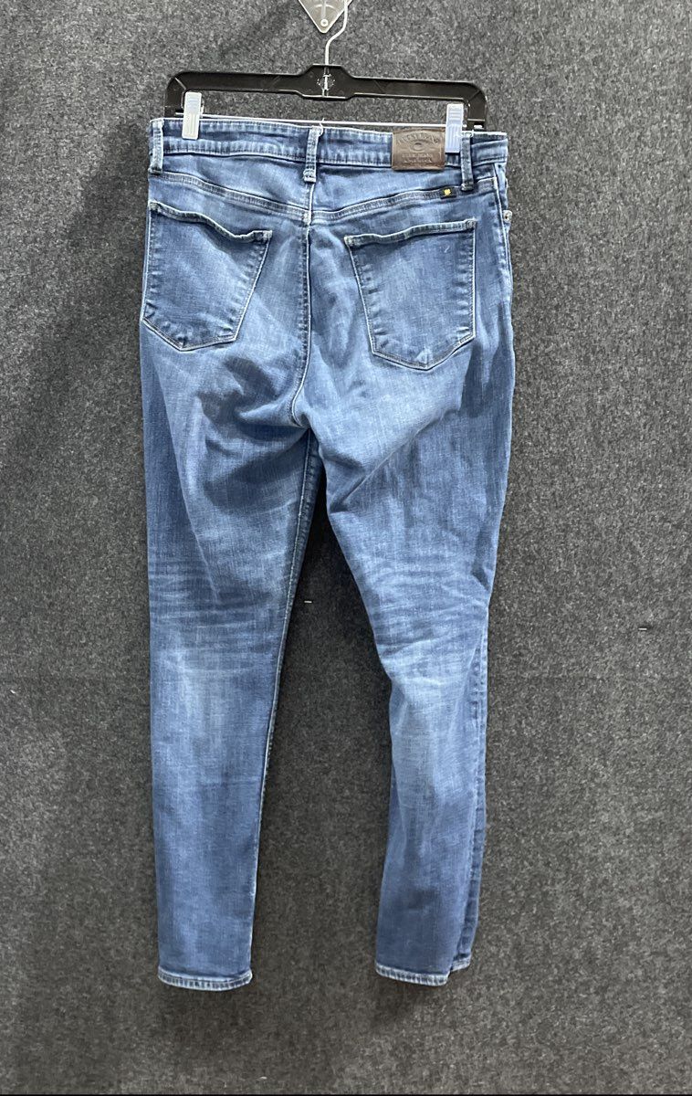 Lucky Brand Women's Blue Medium Wash Stretch Skinny Denim Jeans Sz 12 / 31
