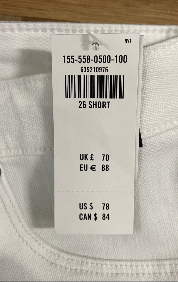 Abercrombie & Fitch Women's Simone High Rise Ankle White Pants Sz 26 2S NWT